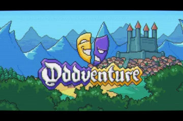Ekran tytułowy gry Oddventure.