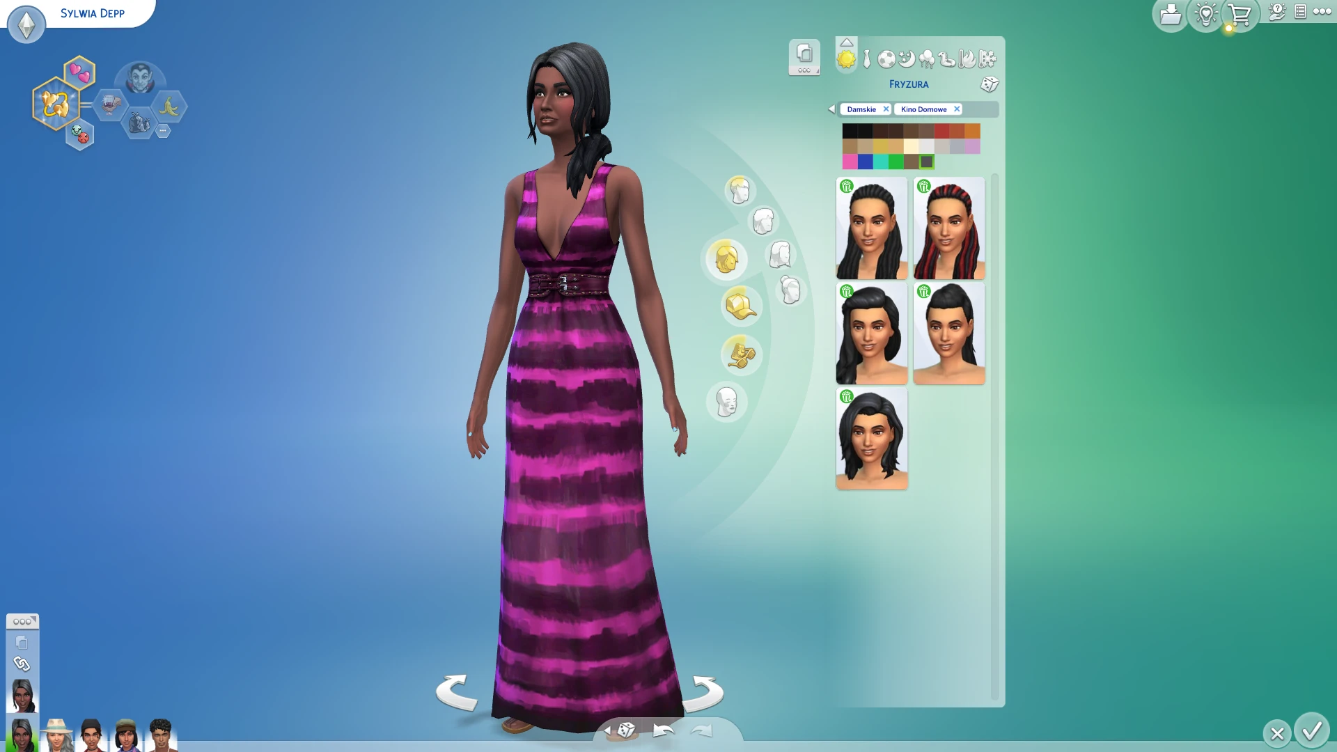 Kino domowe - fryzury