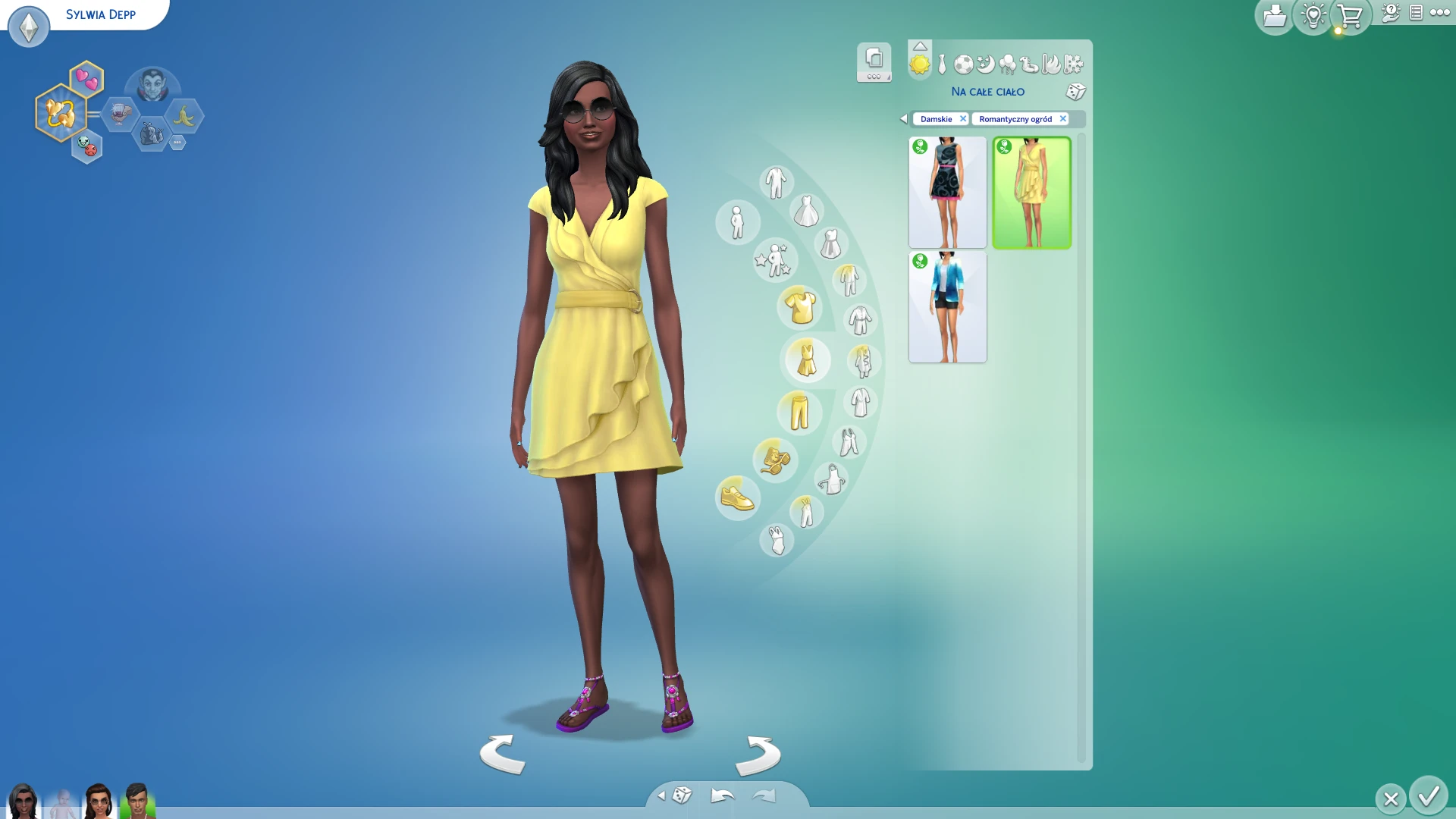 Romantyczny ogr&oacute;d - stroje kobiece