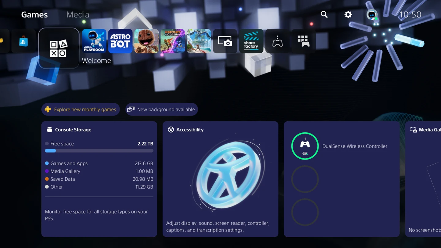 Motyw PS5 inspirowany PlayStation 2.