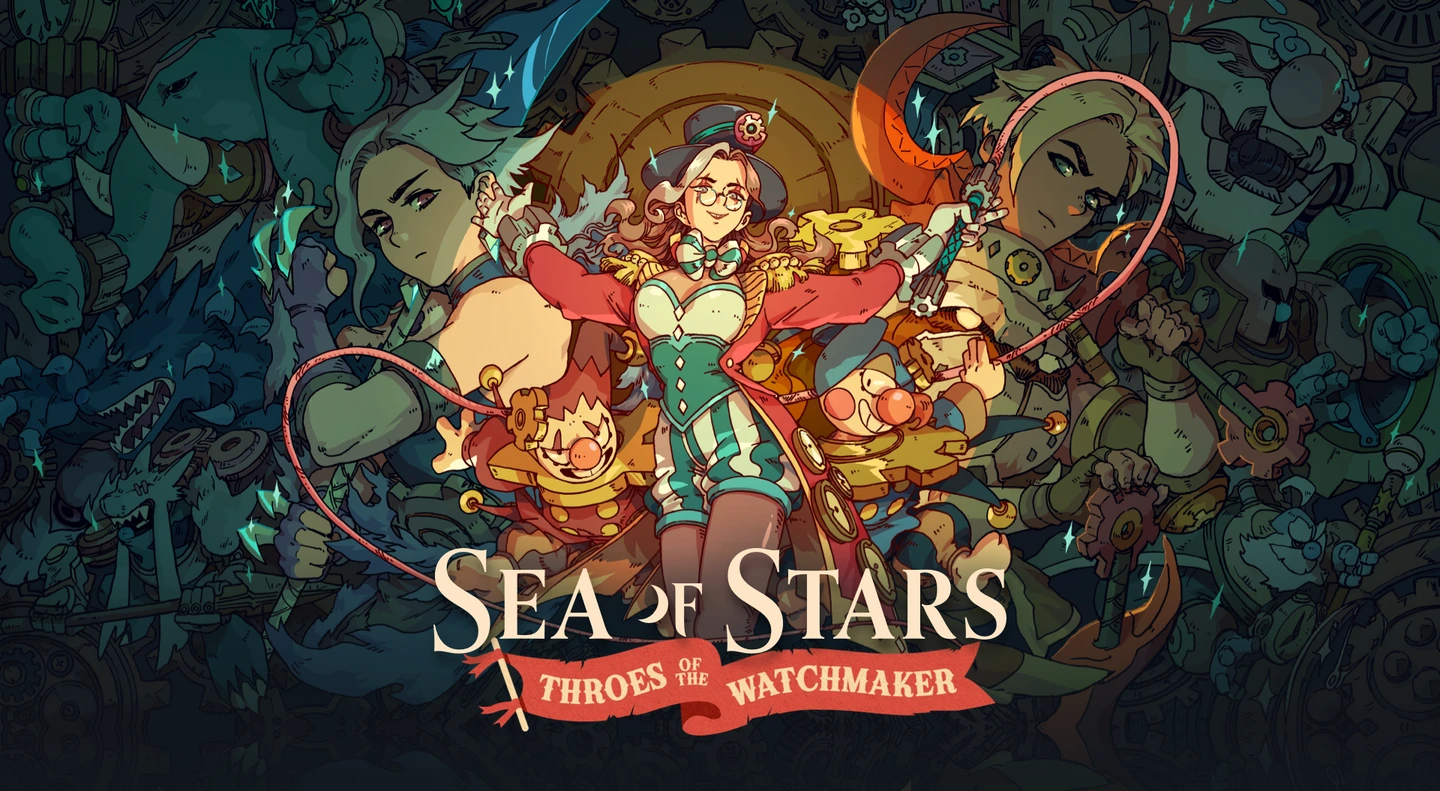 Sea of Stars Throes of the Watchmaker - plansza tytułowa.