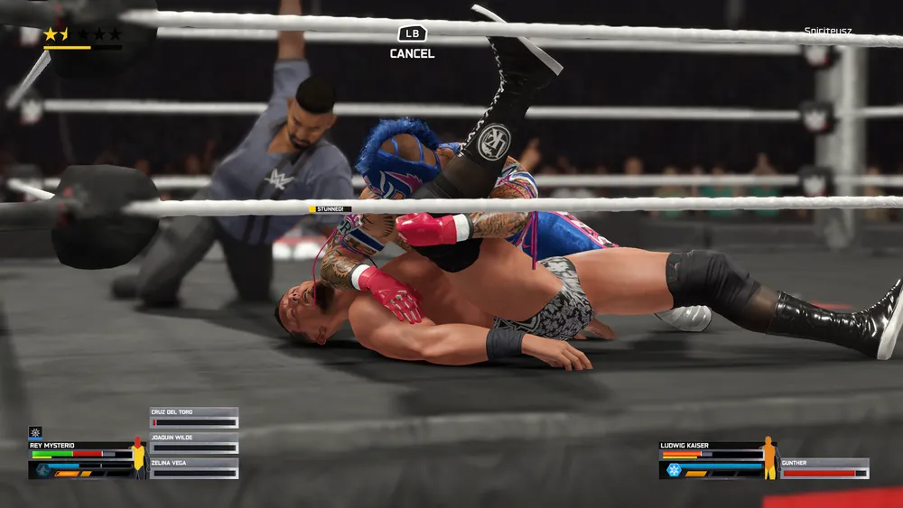 Odliczanie przeciwnika w WWE 2k25