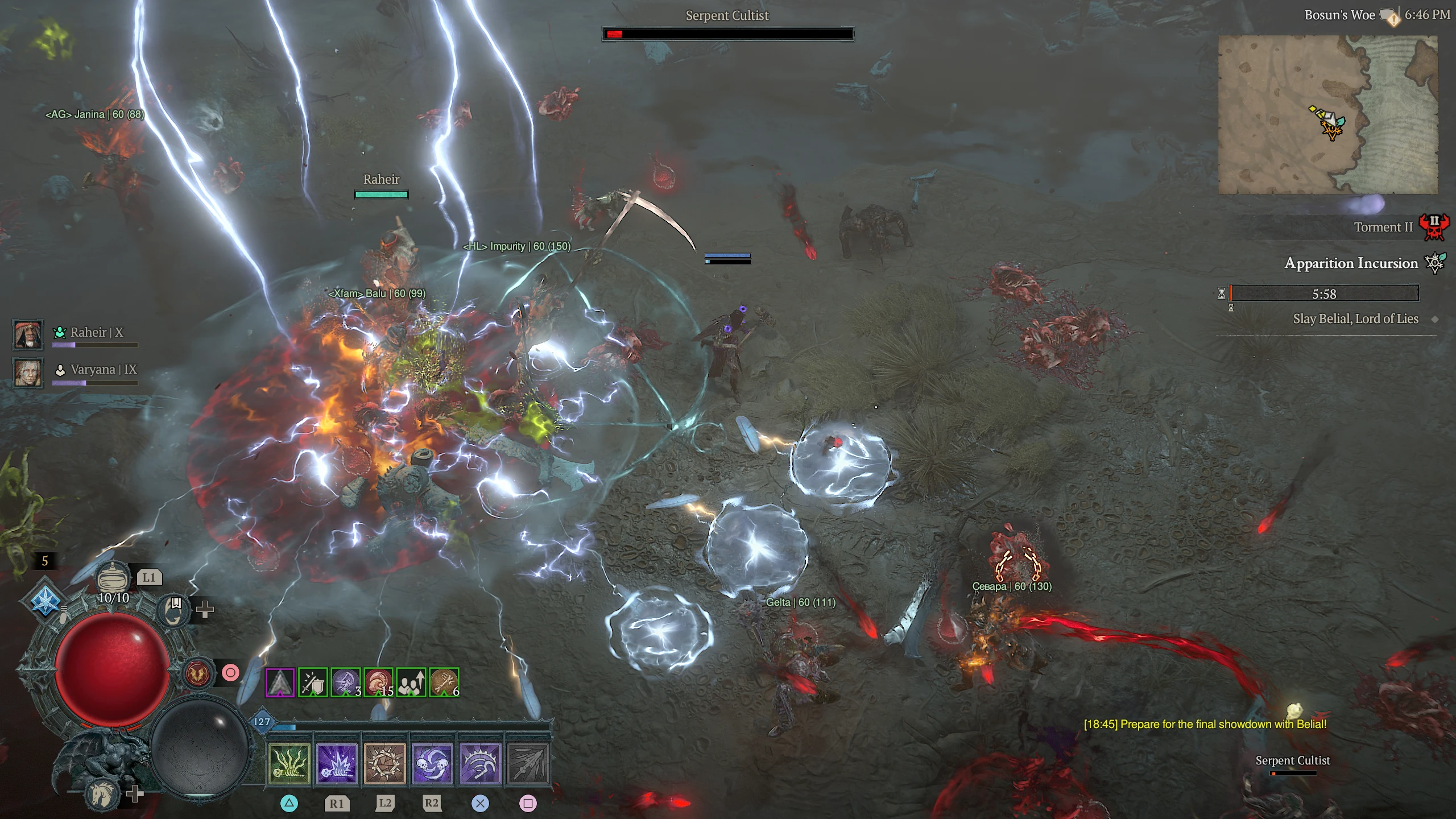 Dynamiczna walka podczas &bdquo;Apparition Incursion&rdquo;. Gracze walczą z przeciwnikami, wykorzystując potężne umiejętności i efekty specjalne w trakcie grupowego starcia.