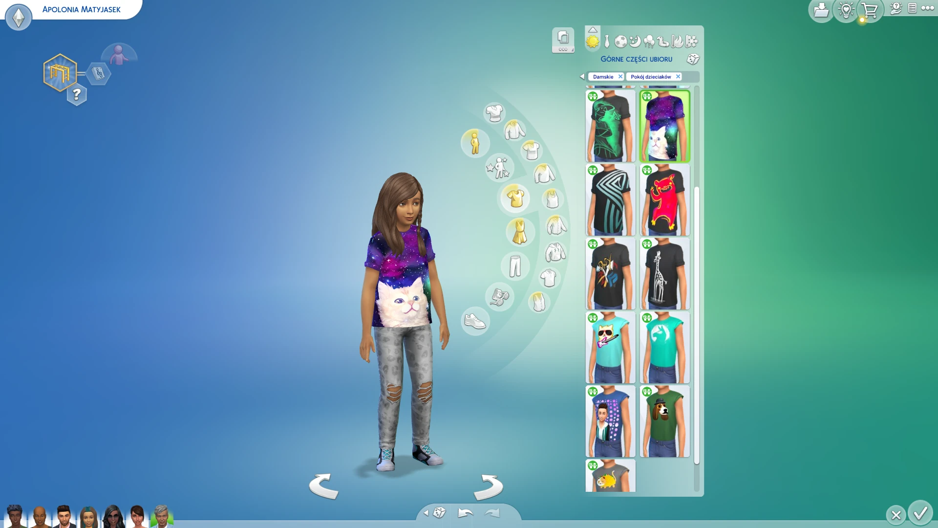 Pokój dzieciaków - ubrania