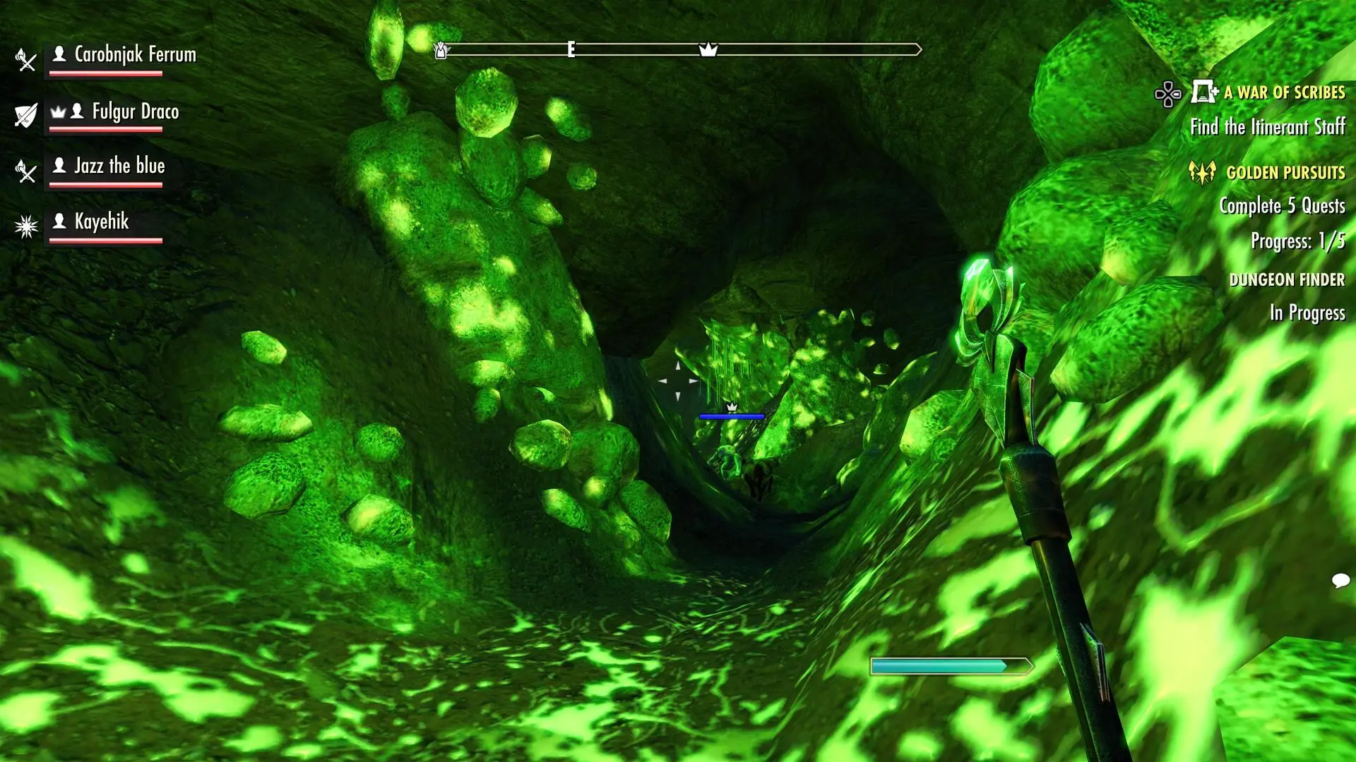 Scribes of Fate - zielony tunel