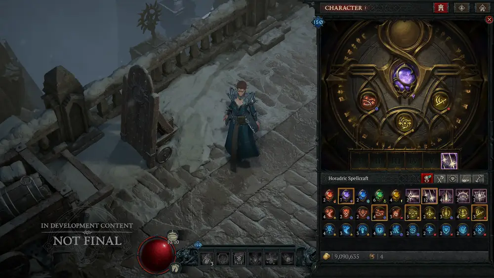 Obraz przedstawia UI związane z nową mechaniką sezonowa związaną z mocami postaci w Diablo IV.