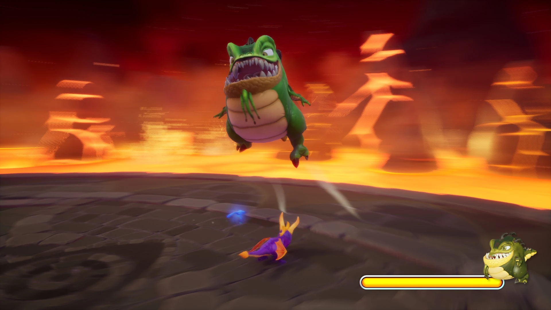 Spyro: Year of the Dragon - boss żaba