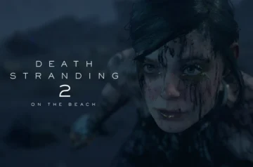 Logo Death Stranding 2 wraz z jedną postaci — Tomorrow.