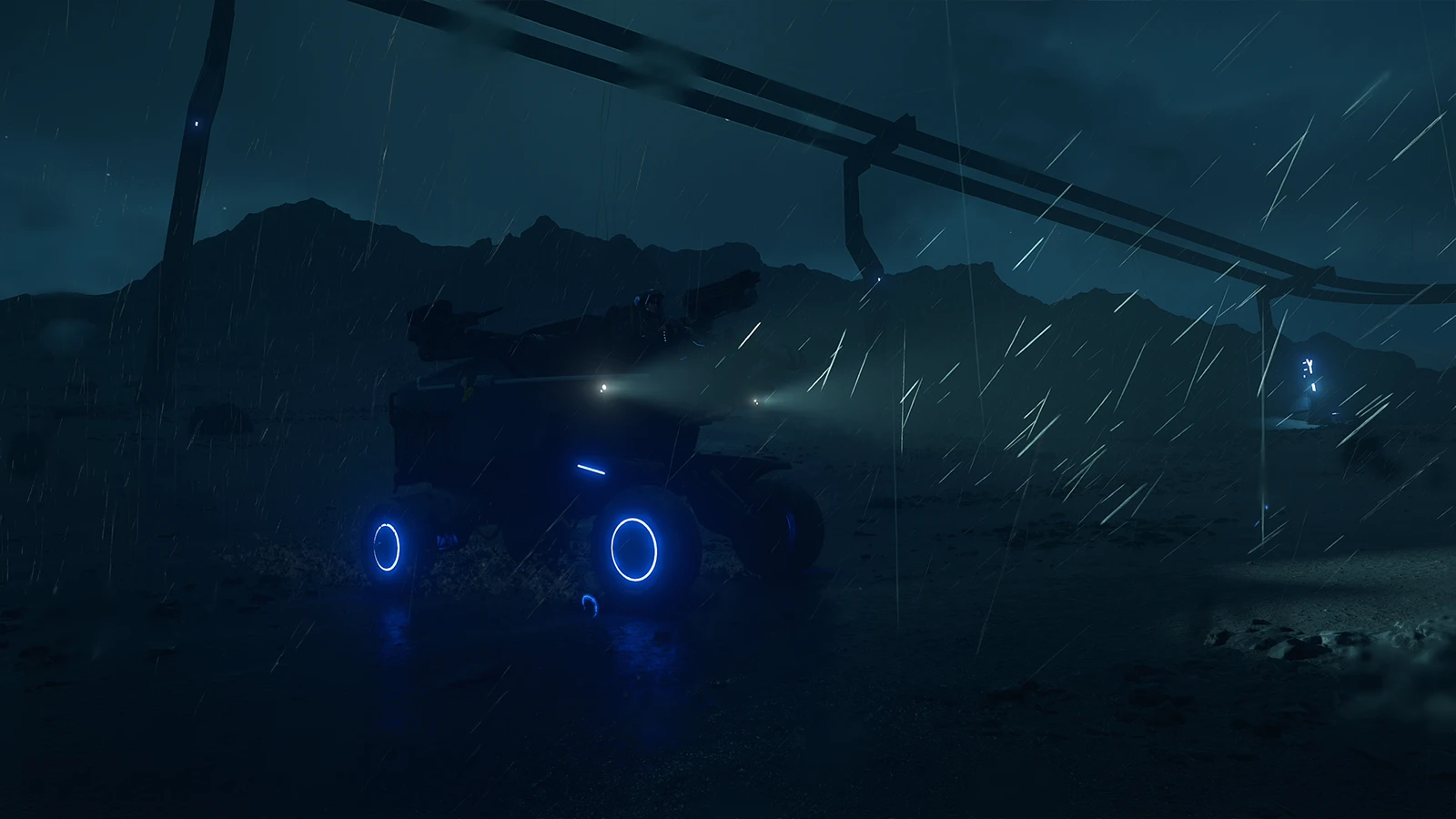 Nocne dostarczanie paczek w Death Stranding 2