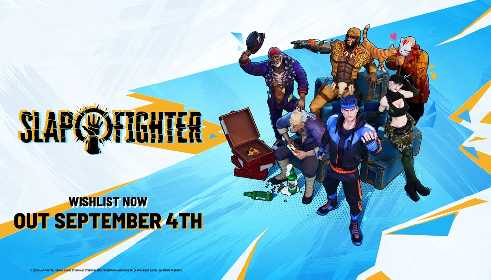 Slap Fighter - grafika reklamowa z postaciami
