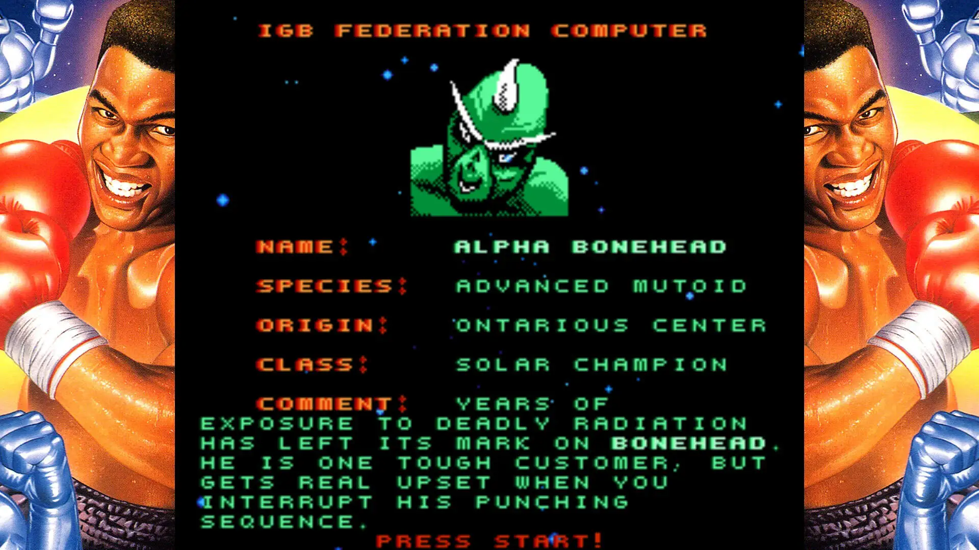 Power Punch II - biografia przeciwnika