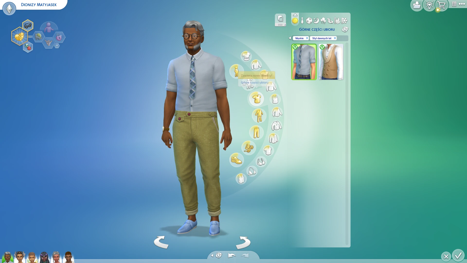 Styl dawnych lat - stroje męskie