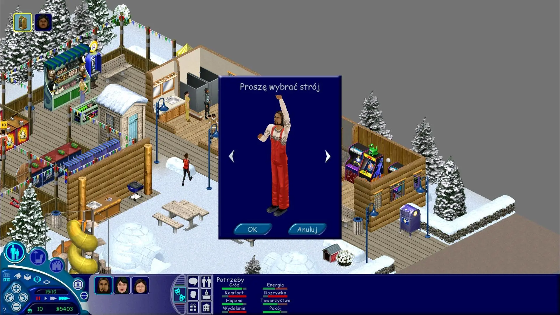 Wakacje - zimowe stroje