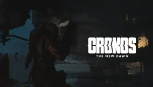 Screen z gry Cronos: The New Dawn z logiem po prawej stronie.