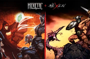 Grafika główna przedstawiająca kolekcję Heretic + Hexen