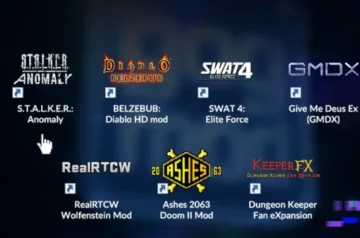 One-click Mods od GOG: Stalker: Anomaly, Diablo Belzebub, Swat 4: Elite Force, GMDX, RealRTCW, Ashes2063, KeeperFX
