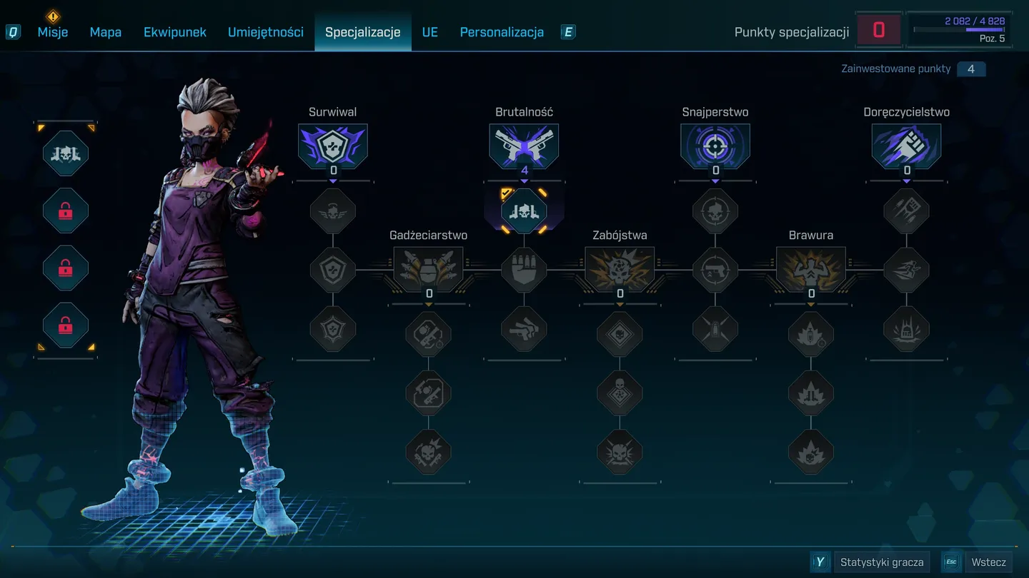 Specjalizacje postaci w Borderlands 4 &ndash; rozw&oacute;j brutalności i brawury