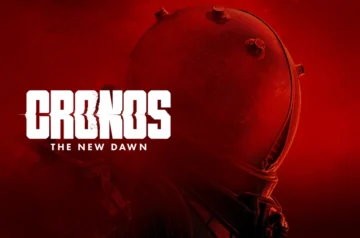 Obrazek pod recenzję Cronos: The New Dawn na Nintendo Switch 2 z logiem i główną postacią.