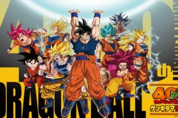 Goku w różnych formach Super Saiyan na grafice promującej 40-lecie Dragon Ball i wydarzenie Genkidamatsuri 2026.