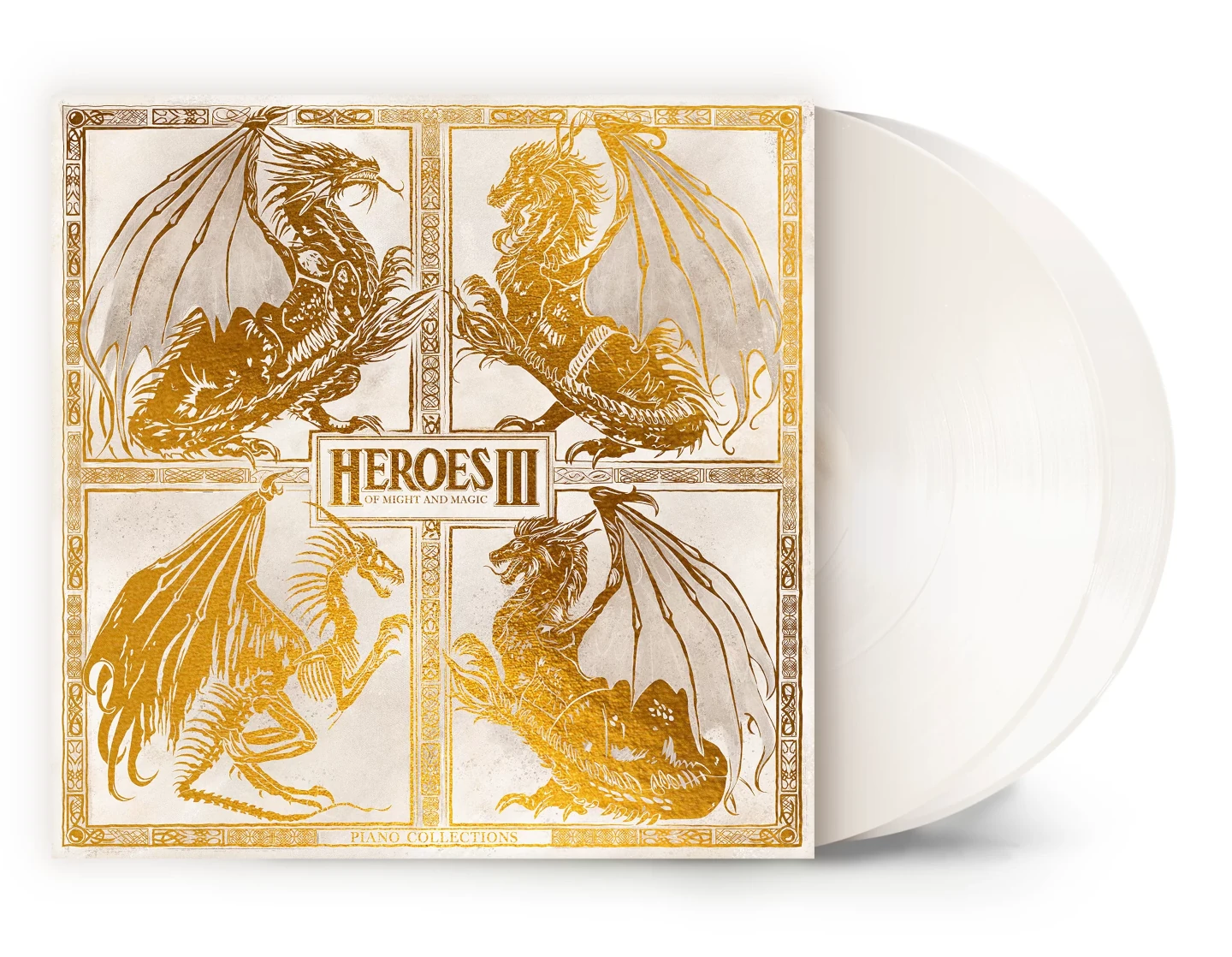 Heroes III Piano Collections - wizualizacja opakowania wraz z płytami.