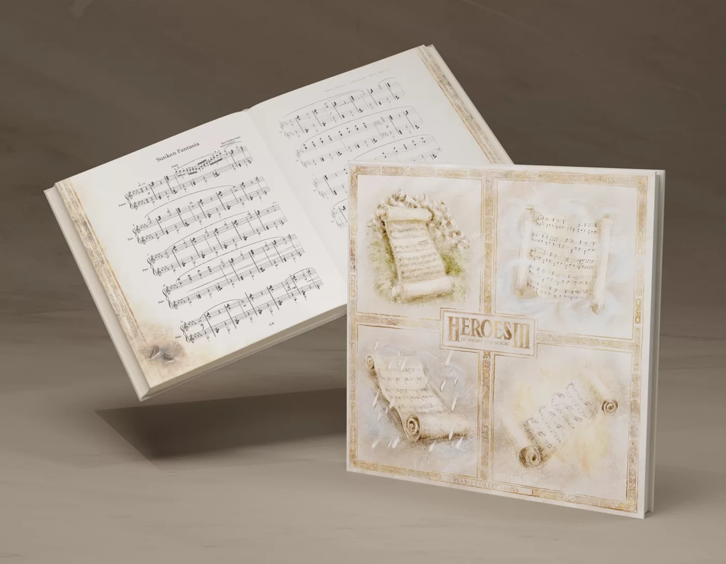 Heroes III Piano Collections - wizualizacja zapisu nutowego.