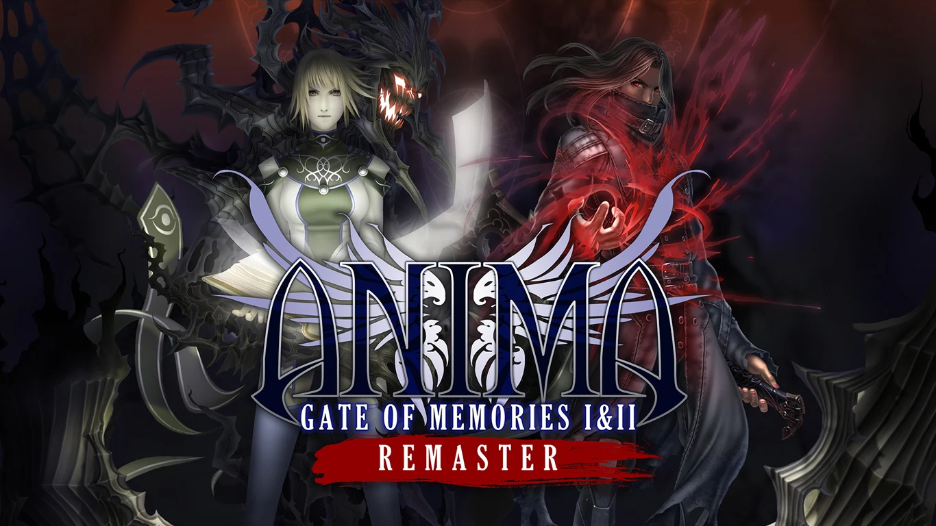 Logo i grafika główna z gry Anima Gate of Memories: I&II Remaster