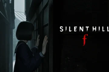 Screen główny z Silent Hill f - bohaterka i logo gry