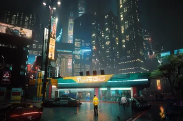 Scena z gry Cyberpunk 2077