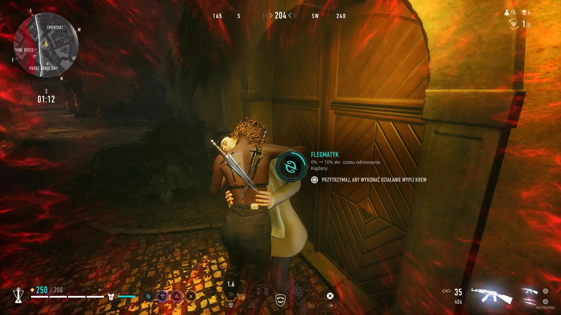 Bloodhunt - wypijanie krwi