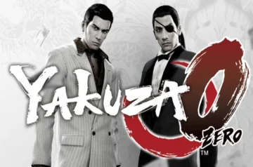Grafika promocyjna Yakuza 0 z Kazumą Kiryu i Gorō Majimą