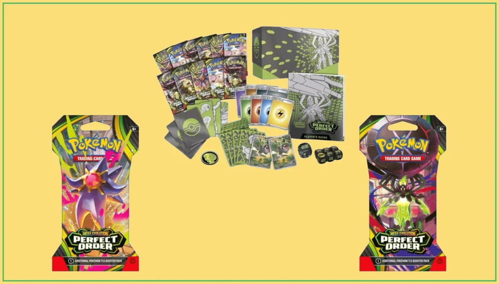 ETB i pojedyncze boostery Pokemon Mega Evolution Perfect Order