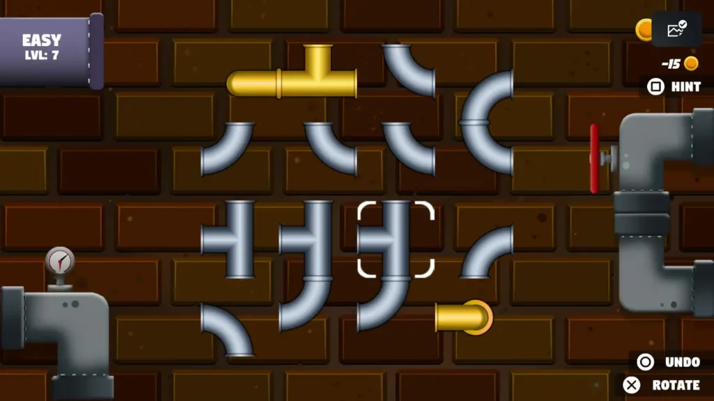 Zrzut ekranu z gry Pipes Master