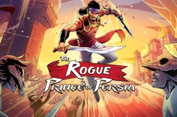 Okładka gry The Rogue Prince of Persia z logiem i głównym bohaterem