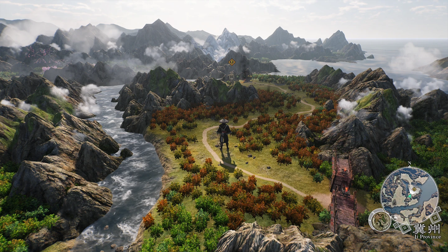 Kadry z gry Dynasty Warriors: Origins (NS2) - Mapa świata