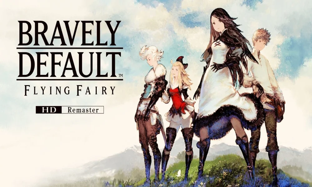 Bravely Default Flying Fairy HD Remaster – główni bohaterowie Tiz i Agnès na oficjalnej grafice gry