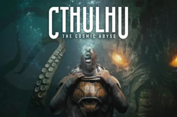 Cthulhu The Cosmic Abyss – bohater w skafandrze na tle istoty inspirowanej Cthulhu