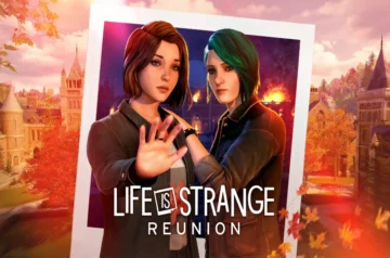 Grafika promocyjna gry Life is Strange: Reunion przedstawiająca Max i Chloe na tle jesiennego kampusu.