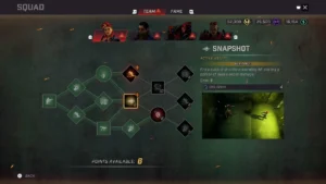 Drzewko rozwoju postaci, w tym przypadku Scarlett.