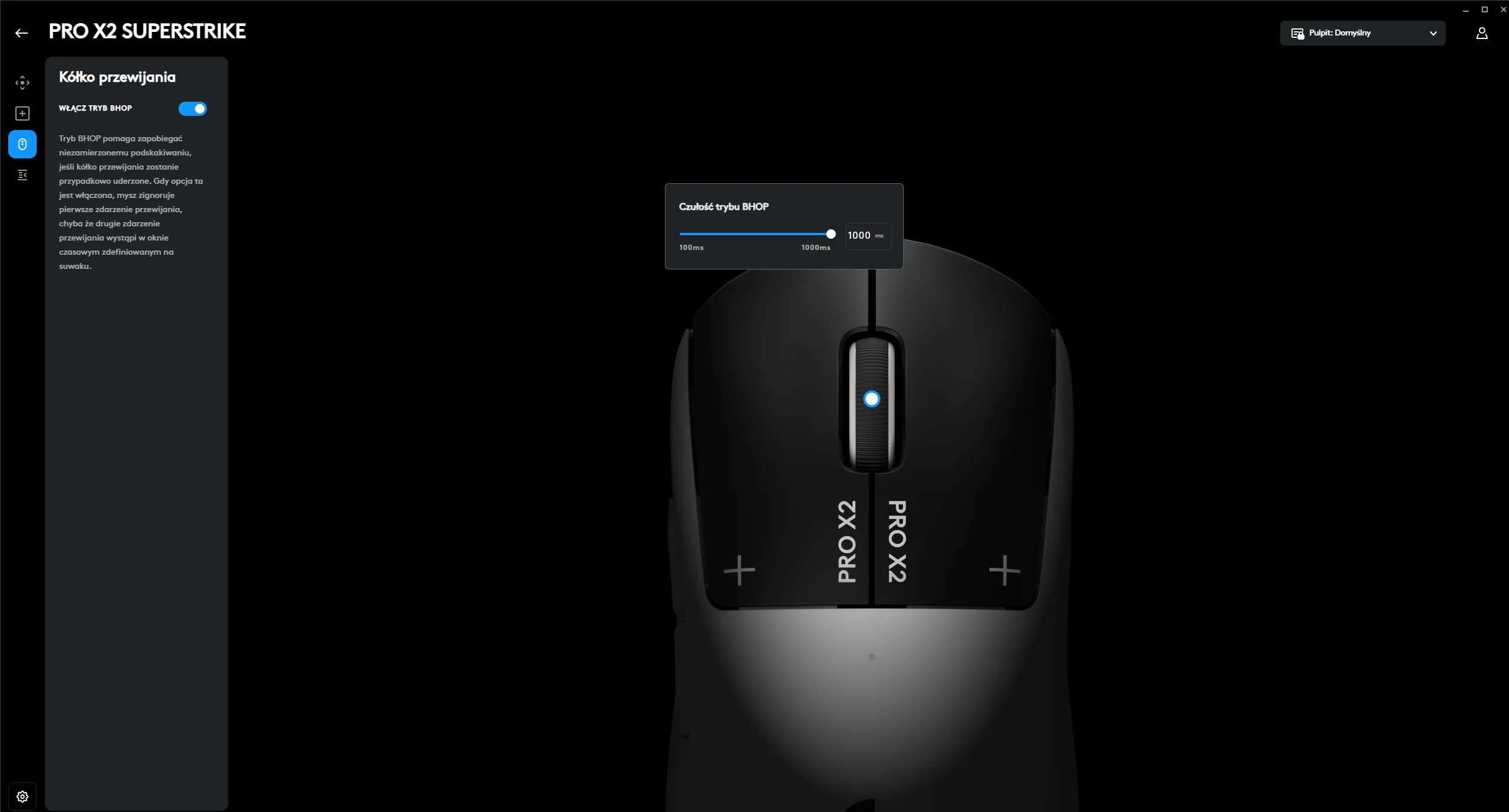 G-HUB - Logitech G Pro X2 Superstrike: BHOP