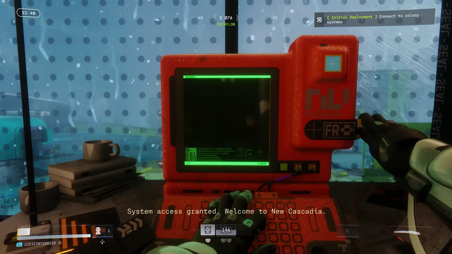 Zrzut ekranu z gry Marathon.