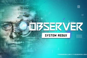 Grafika (Observer_Pograne_News_1.webp): Mroczny i niezwykle klimatyczny zrzut ekranu z cyberpunkowego horroru „Observer”. Przedstawia obskurny, ciasny korytarz dystopijnego bloku mieszkalnego w Krakowie przyszłości, gęsto usiany wiszącymi kablami, rurami oraz świecącymi neonami i ekranami. W głębi scenerii, spowitej głębokim cieniem i chłodnym, niebiesko-czerwonym światłem, widoczna jest sylwetka postaci, co idealnie oddaje ciężki, futurystyczny klimat gry.