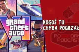 Ta sekcja składa się z kilku oficjalnych grafik koncepcyjnych z gry GTA VI, ułożonych w komiksowym stylu. W samym centrum umieszczono duże, charakterystyczne logo serii z wielkim, gradientowym numerem VI wypełnionym motywem palm. W poszczególnych kadrach wokół logo znajdują się: