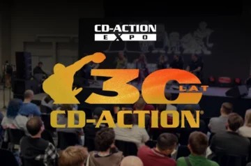 Grafika pod wrażenia z CD-Action EXPO 2026 wraz z logiem i ludźmi w tle
