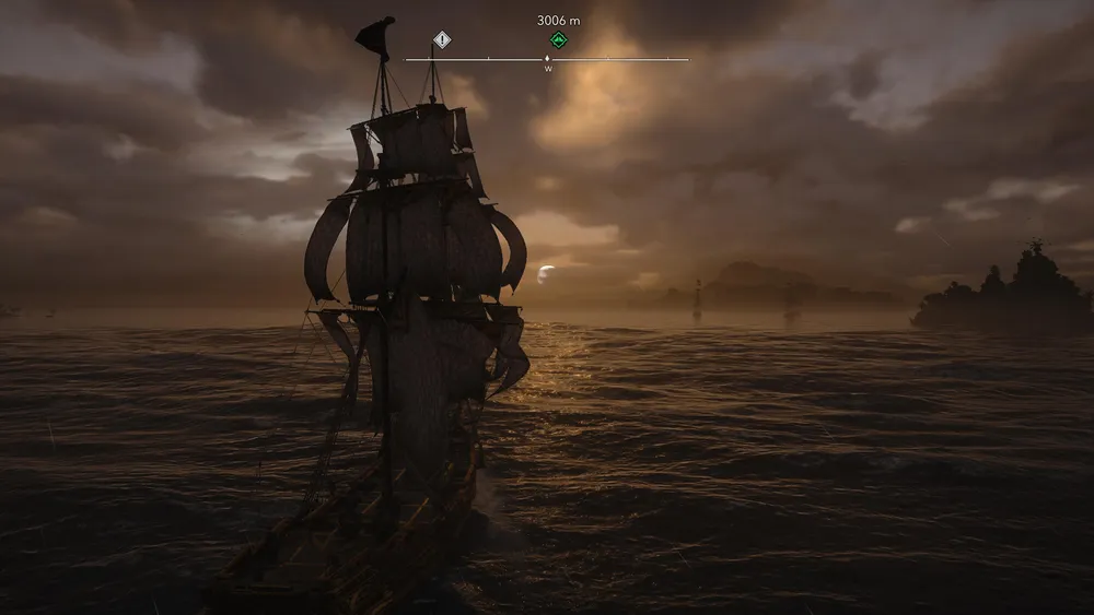 Assassin's Creed Black Flag i zachmurzone niebo