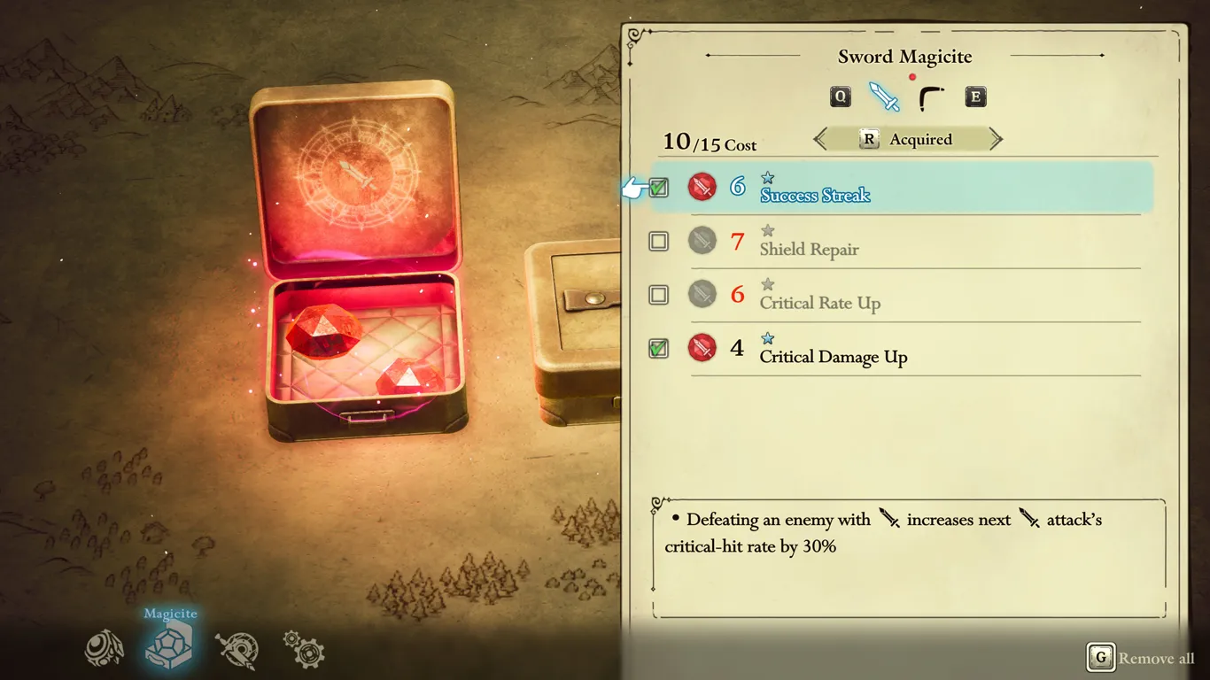 System Magicite, czyli ulepszani broni i nie tylko.