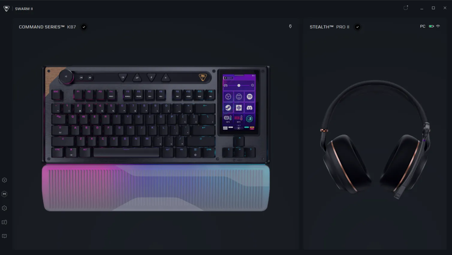 Turtle Beach Command Series KB7 - Swarm II - Panel główny