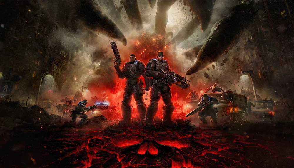 Marcus i Dominic w Gears of War: E-Day