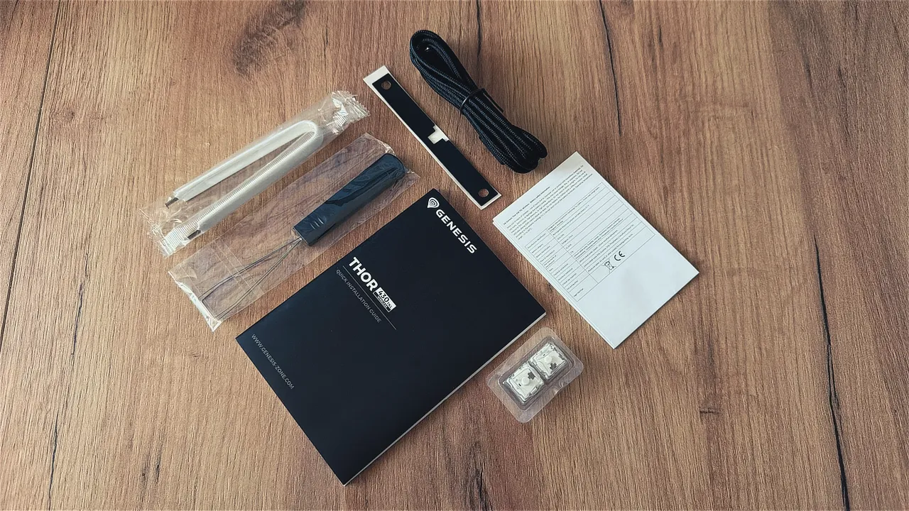 Zawartość zestawu Genesis Thor 430 TKL Wireless