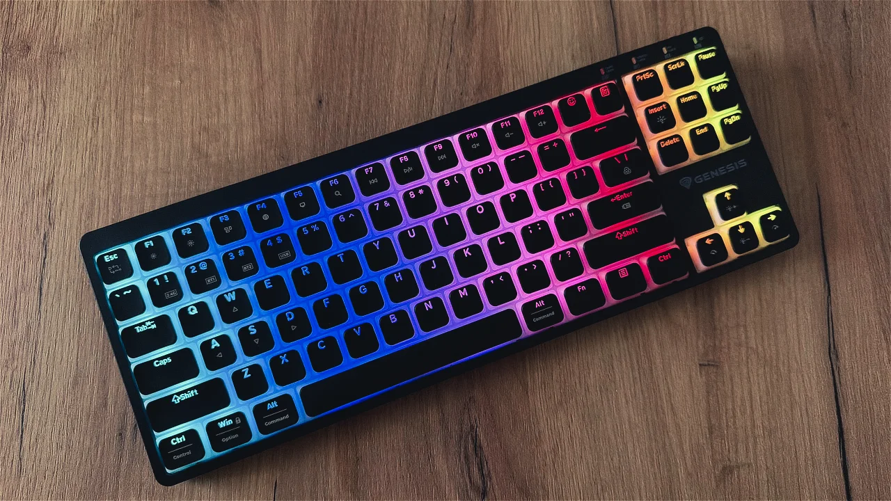 Podświetlenie (RGB) w Genesis Thor 430 TKL Wireless