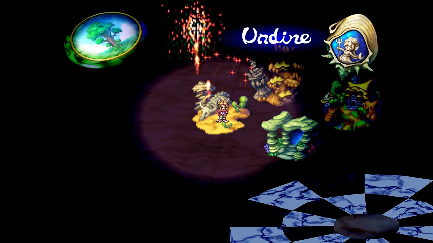 Screen z gry Legend of Mana - Mapa świata